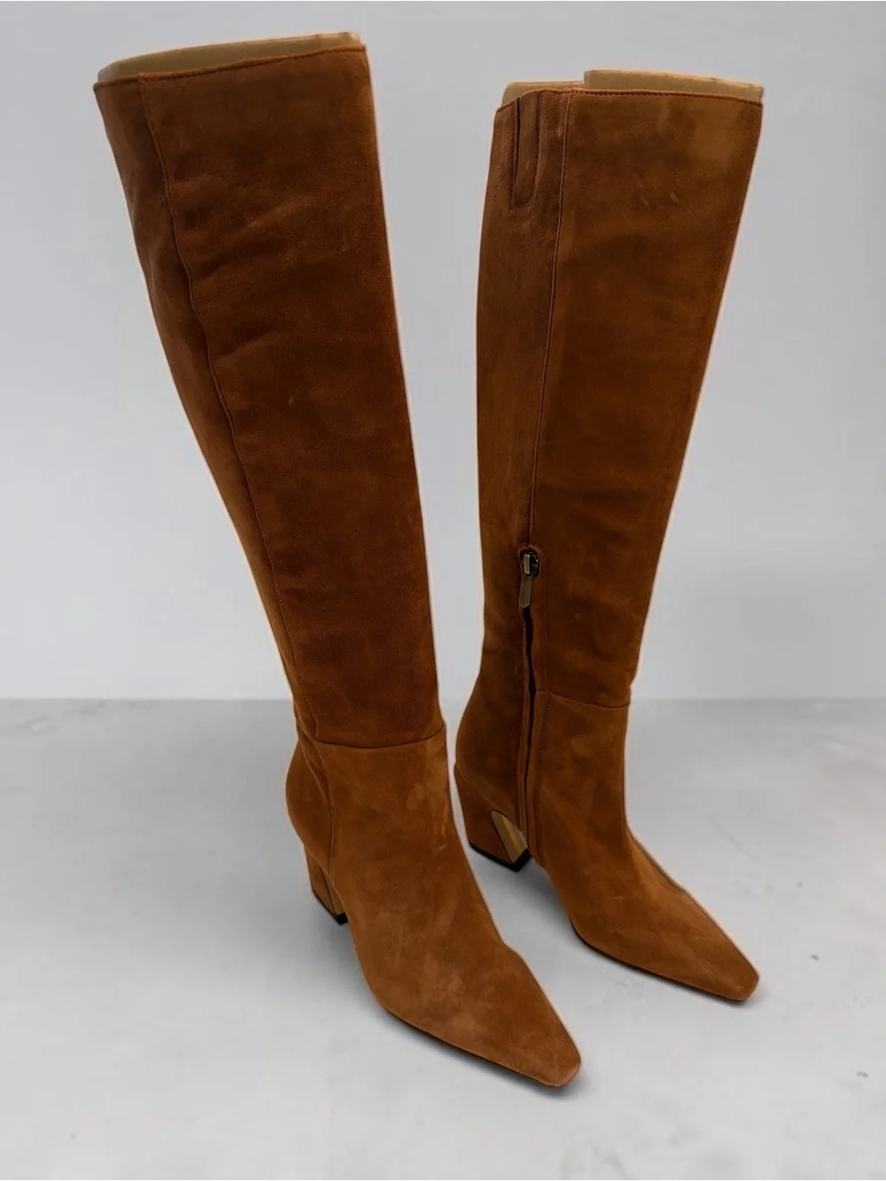 Sam Edelman Tall Over-the-Knee Suede Boots in Chestnut